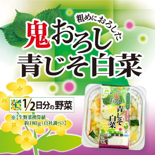 鬼おろし青じそ白菜